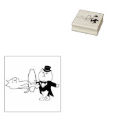 Briefmarke der Katzenmagier Gummistempel (Stempel)