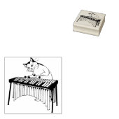 Briefmarke der Katzenmusik Gummistempel (Stempel)