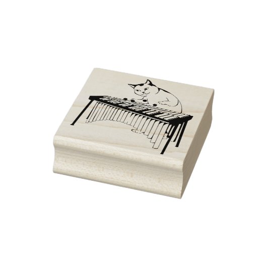 Briefmarke der Katzenmusik Gummistempel (Stempel)