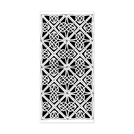 Briefmarke der keltischen Knotenillustrierung Gummistempel (Prägung)