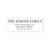 Briefmarke der klassischen Rücksendeadresse Gummistempel (Prägung)