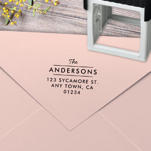 Briefmarke der klassischen Rücksendeadresse Permastempel