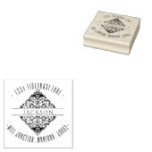 Briefmarke der klassischen Verzierten Circle-Rücks Gummistempel (Stempel)