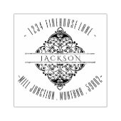 Briefmarke der klassischen Verzierten Circle-Rücks Gummistempel (Prägung)