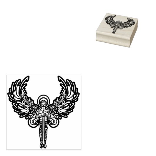 Briefmarke der Kriegerengel Gummistempel (Stempel)