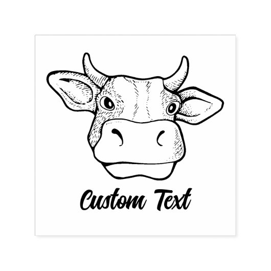 Briefmarke der Kuhköpfe Permastempel (Design)