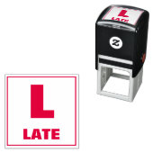 Briefmarke der Lehrerbewertung: L, SPÄT Permastempel (Beispiel)