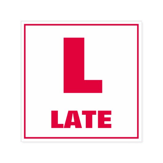 Briefmarke der Lehrerbewertung: L, SPÄT Permastempel (Design)