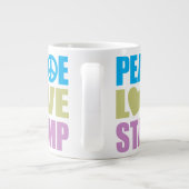 Briefmarke der Liebe Jumbo-Tasse (Rückseite)