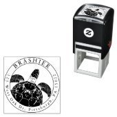 Briefmarke der Meeresschildkröten-Selbstfärbung Permastempel (Beispiel)