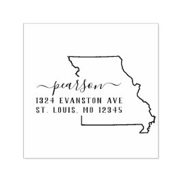 Briefmarke der Missouri-Rücksendeadresse Permastempel