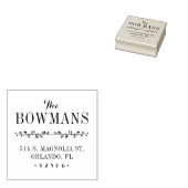 Briefmarke der Monogram-Adresse Gummistempel (Stempel)