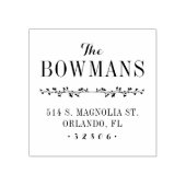 Briefmarke der Monogram-Adresse Gummistempel (Prägung)