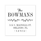 Briefmarke der Monogram-Adresse Permastempel (Design)