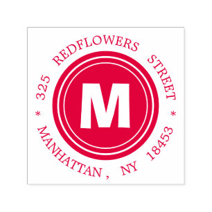 Briefmarke der Monogrammadresse Permastempel