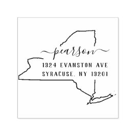 Briefmarke der New Yorker Rücksendeadresse Permastempel