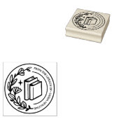 Briefmarke der Personalbibliothek - Illustriertes Gummistempel (Stempel)