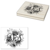 Briefmarke der personalisierten Initialen Gummistempel (Stempel)