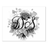 Briefmarke der personalisierten Initialen Gummistempel (Prägung)