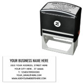 Briefmarke der personalisierten Rücksendeadresse Permastempel (Beispiel)