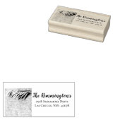 Briefmarke der personalisierten Rücksendeadresse W Gummistempel (Stempel)