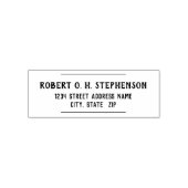 Briefmarke der personalisierten Selbstfarbadresse Permastempel (Design)