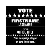 Briefmarke der politischen Kampagne Gummistempel (Prägung)