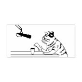 Briefmarke der Radiokatzenkatze Gummistempel (Prägung)