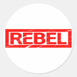 Briefmarke der Rebellen Runder Aufkleber