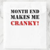 Briefmarke der Rechnungslegung und der Finanzmonat Rechteckiger Aufkleber (Tasche)