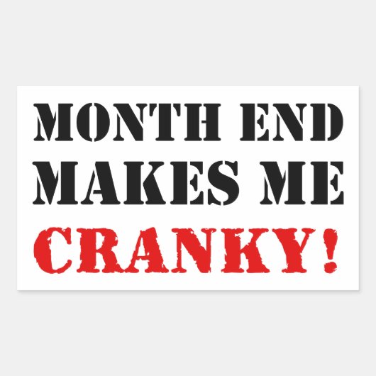 Briefmarke der Rechnungslegung und der Finanzmonat Rechteckiger Aufkleber (Vorderseite)