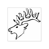 Briefmarke der Rentiere Gummistempel (Prägung)