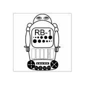 Briefmarke der Roboterkunst Gummistempel (Prägung)