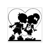 Briefmarke der Romantik Gummistempel (Prägung)