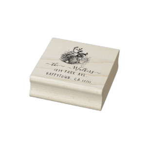 Briefmarke der Rücksendeadresse Gummistempel