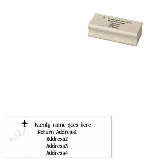 Briefmarke der Rücksendeadresse Gummistempel (Stempel)