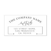 Briefmarke der Rücksendeadresse Permastempel (Design)