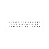 Briefmarke der Rücksendeadresse und der Adresse Permastempel (Design)