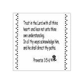 Briefmarke der Schriftzeichen 3:5-6 Gummistempel (Prägung)