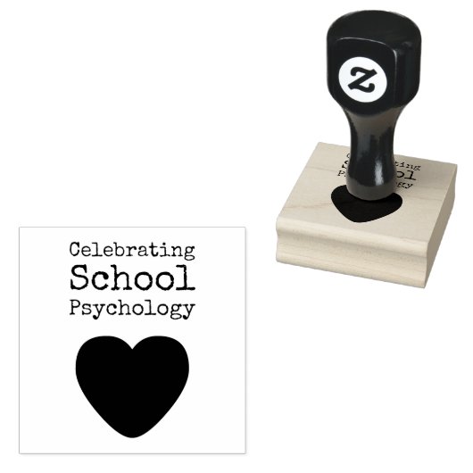 Briefmarke der Schulpsychologie Gummistempel (Stempel)