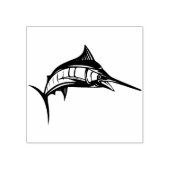 Briefmarke der Schwertfischkunst Gummistempel (Prägung)