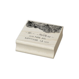 Briefmarke der seashell-Rücksendeadresse Gummistempel