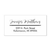 Briefmarke der selbstfarbigen Rücksendeadresse von Permastempel (Design)