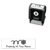 Briefmarke der selbstständigen Blume für Kinderbüc Permastempel (Beispiel)