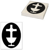 Briefmarke der Silhouette Gummistempel (Stempel)