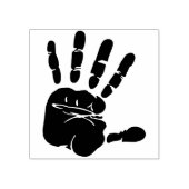 Briefmarke der Silhouette per Hand Gummistempel (Prägung)