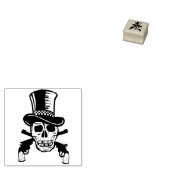 Briefmarke der Skull-Illustration Gummistempel (Stempel)