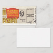 Briefmarke der sowjetischen Postdienste mit Lenin Mitteilungskarte (Vorne/Hinten)