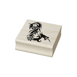 Briefmarke der Stammesdrachen Gummistempel