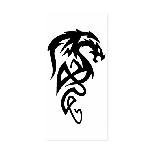 Briefmarke der Stammesdrachen Gummistempel (Prägung)